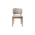 Modern Wooden Chair with Upholstered Seat and Backrest